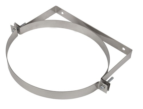 Stove pipe support - support, wall